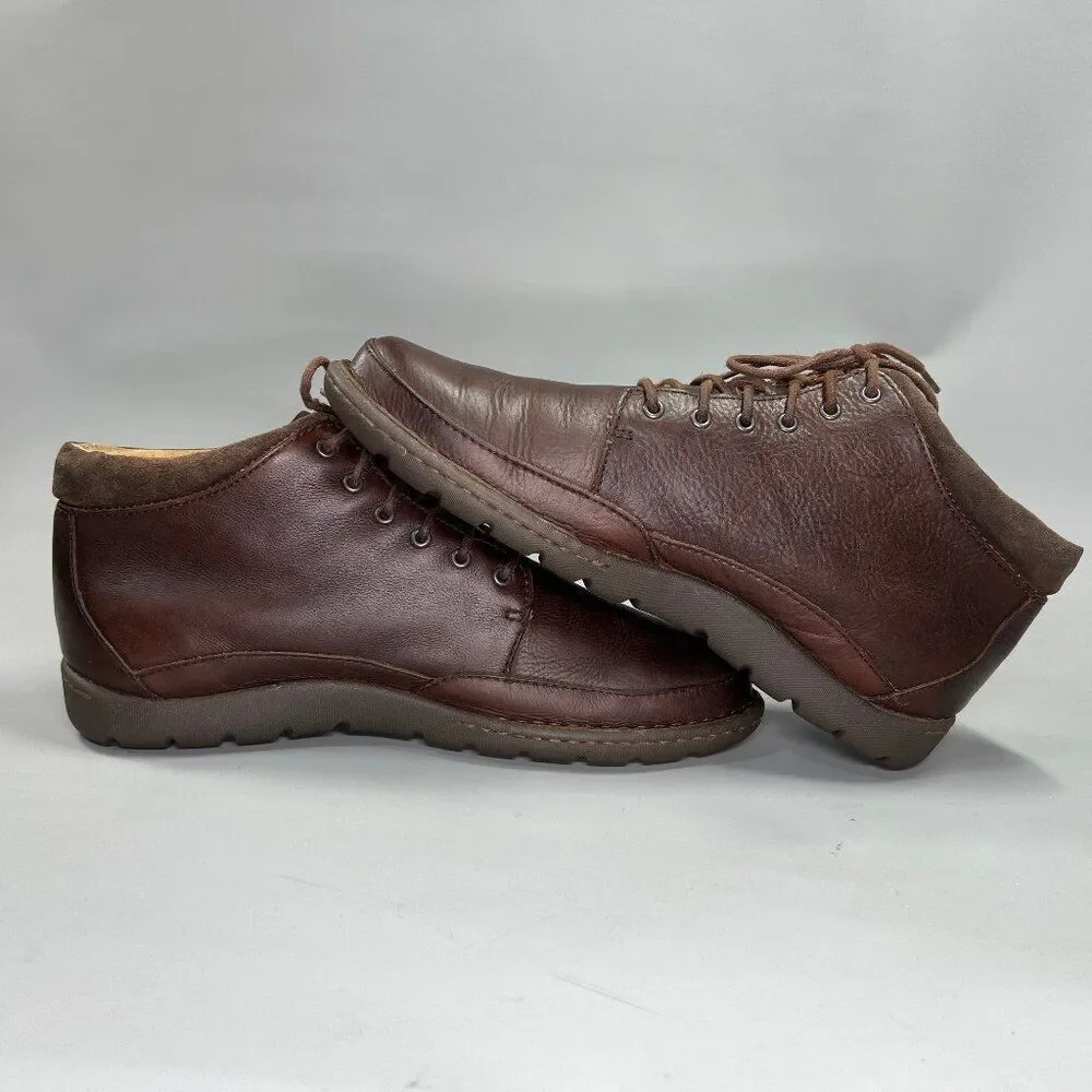Born Nigel Boots Men's Size 11.5 Dark Brown Leather Lace‎ Up Casual Ankle Chukka
